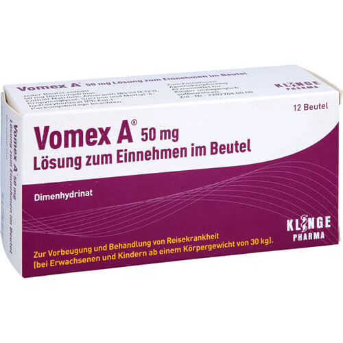VOMEX A 50 mg Lsg.z.Einnehmen im Beutel