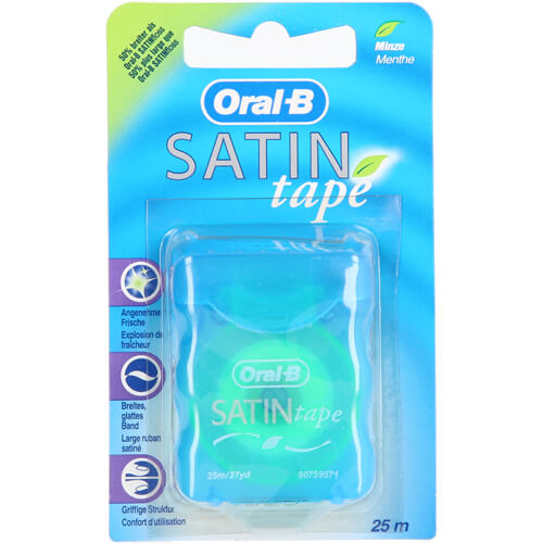ORAL B Zahnseide SATINtape blau Blisterkarte